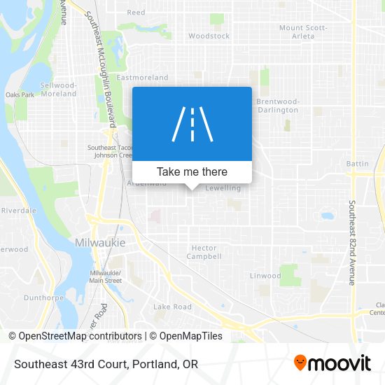 Mapa de Southeast 43rd Court