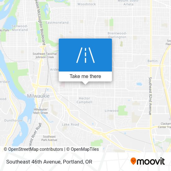 Southeast 46th Avenue map