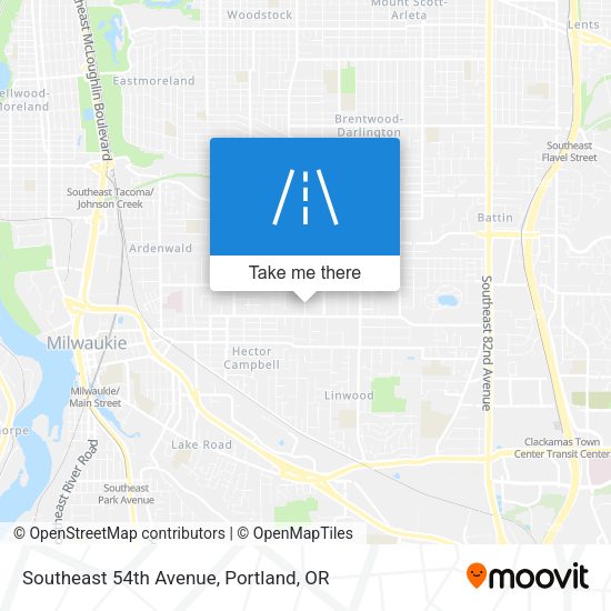 Mapa de Southeast 54th Avenue