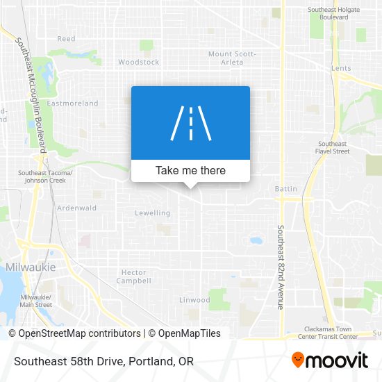 Southeast 58th Drive map