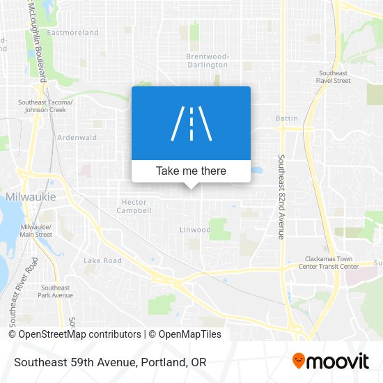 Mapa de Southeast 59th Avenue