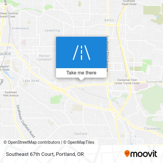 Southeast 67th Court map
