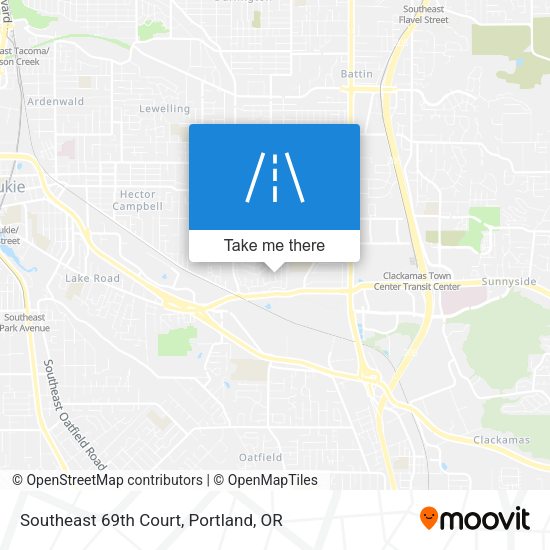 Southeast 69th Court map