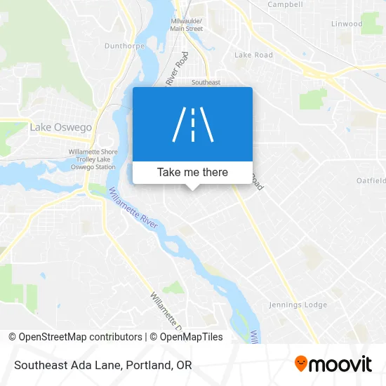 Southeast Ada Lane map