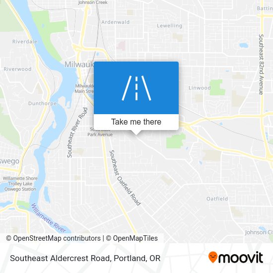 Mapa de Southeast Aldercrest Road