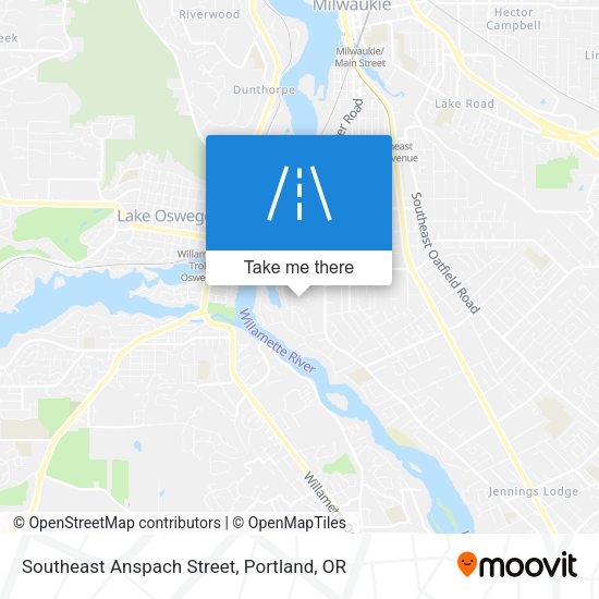Southeast Anspach Street map