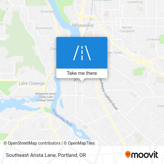 Southeast Arista Lane map