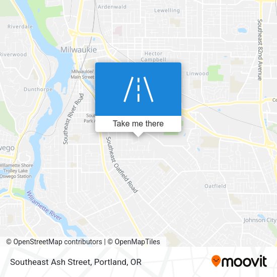 Mapa de Southeast Ash Street