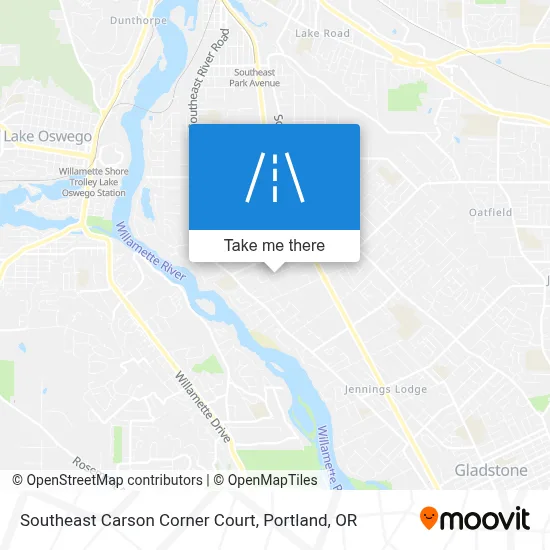 Southeast Carson Corner Court map