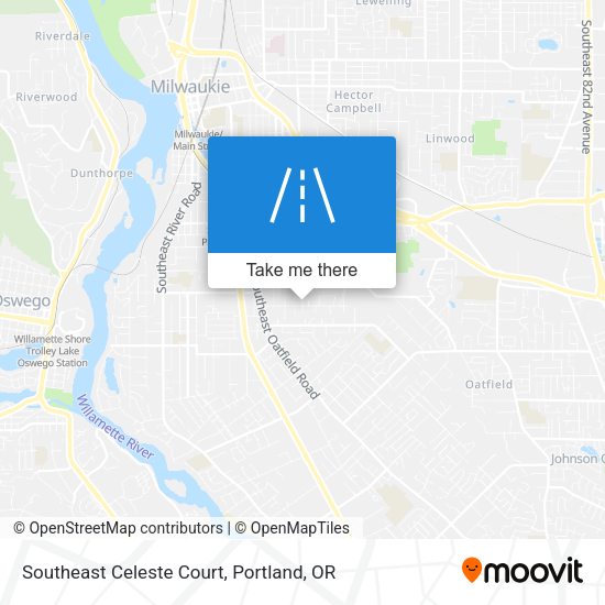 Southeast Celeste Court map