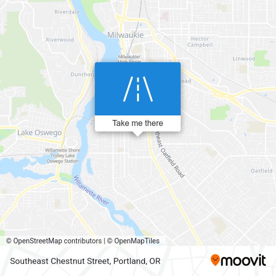 Southeast Chestnut Street map