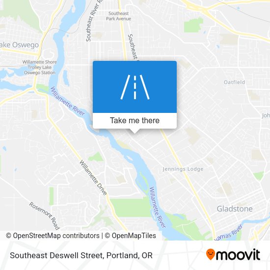 Southeast Deswell Street map