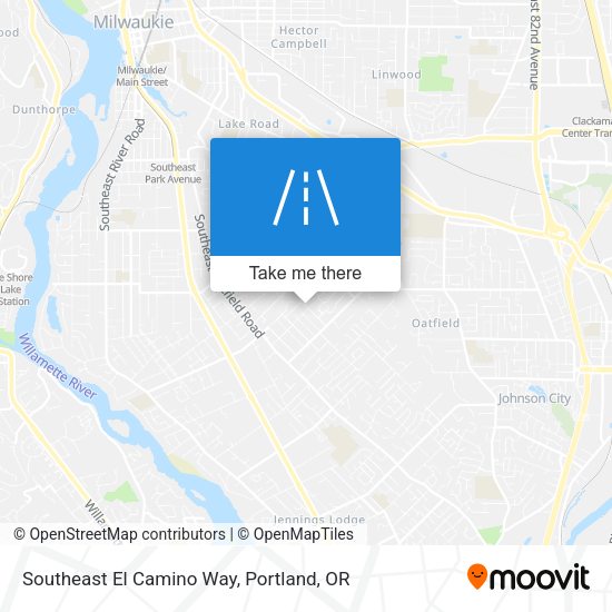Southeast El Camino Way map