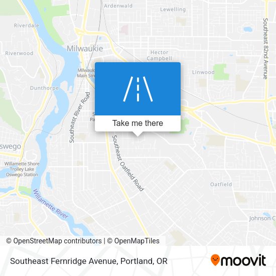 Southeast Fernridge Avenue map