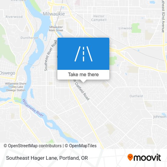 Southeast Hager Lane map