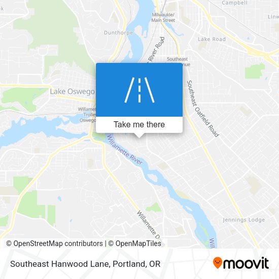 Mapa de Southeast Hanwood Lane