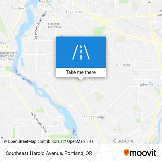 Southeast Harold Avenue map