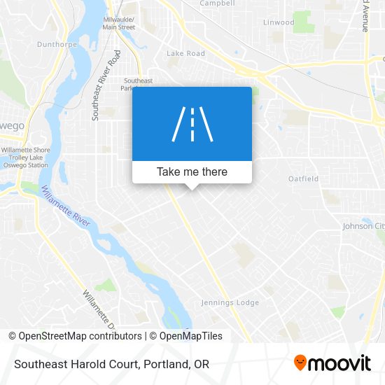 Mapa de Southeast Harold Court