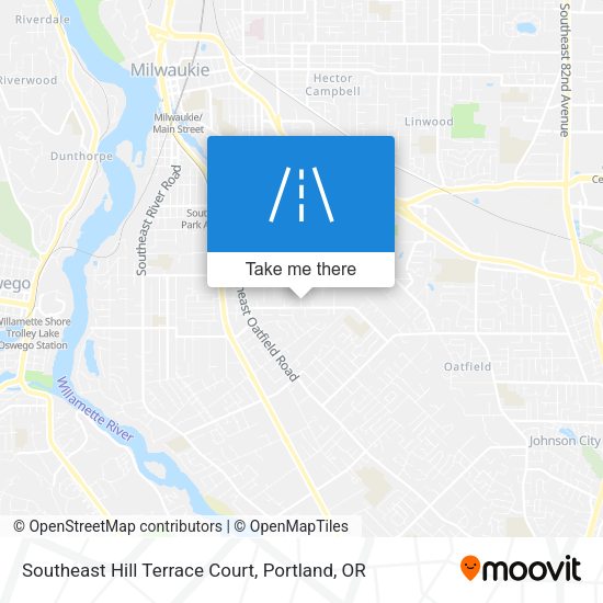 Mapa de Southeast Hill Terrace Court