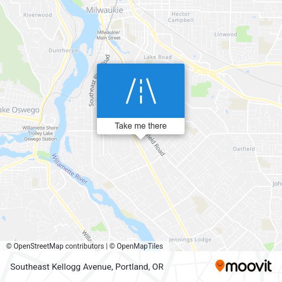 Southeast Kellogg Avenue map
