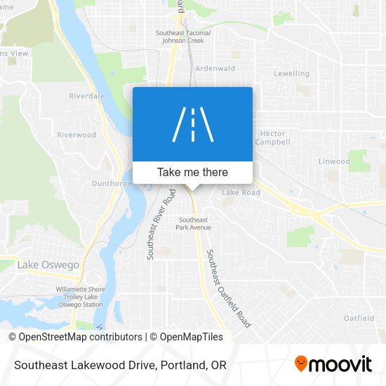 Southeast Lakewood Drive map