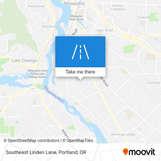Southeast Linden Lane map