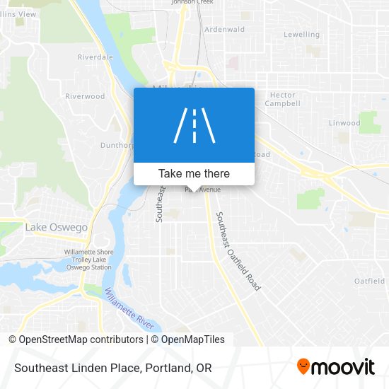 Southeast Linden Place map