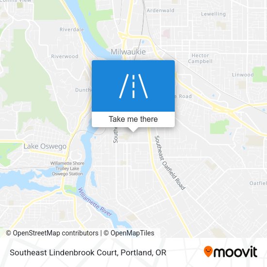 Southeast Lindenbrook Court map