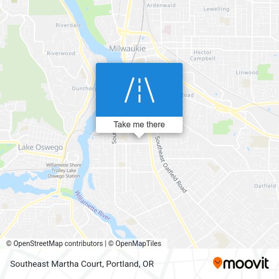 Mapa de Southeast Martha Court