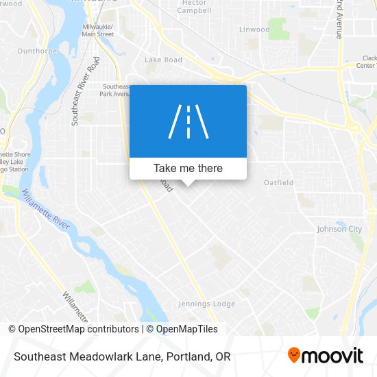 Southeast Meadowlark Lane map