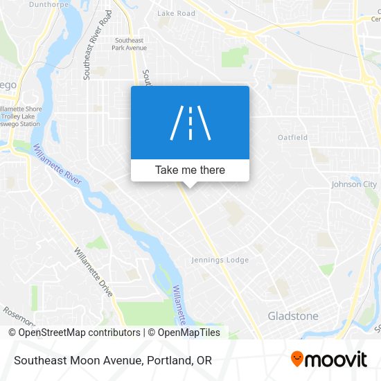 Southeast Moon Avenue map