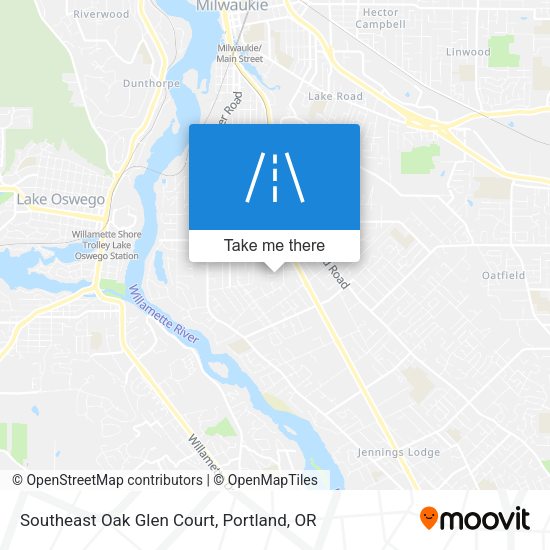 Southeast Oak Glen Court map