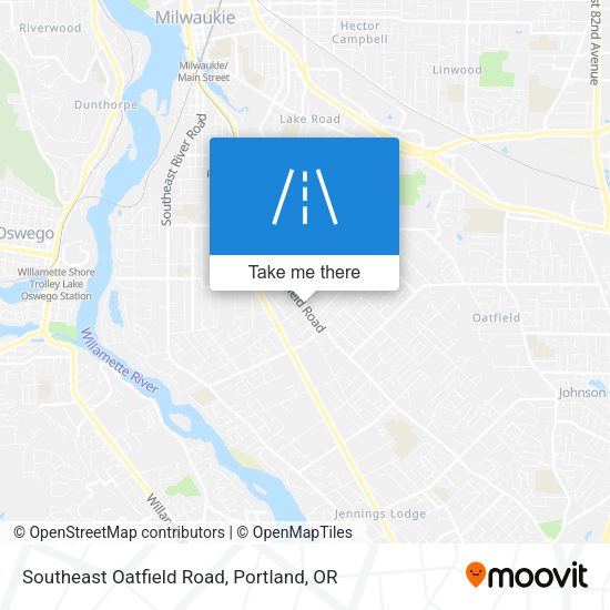 Mapa de Southeast Oatfield Road