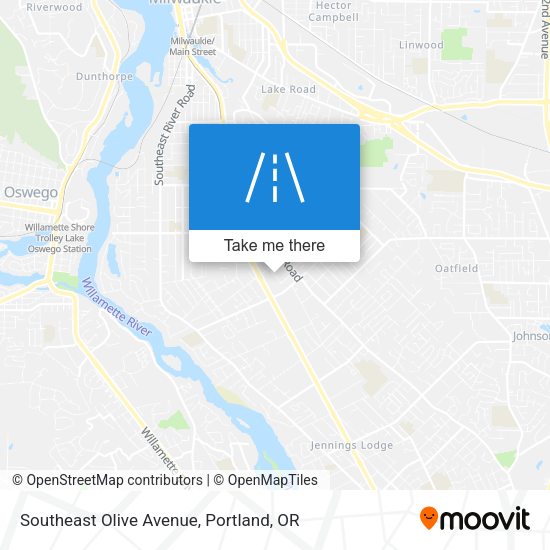 Mapa de Southeast Olive Avenue