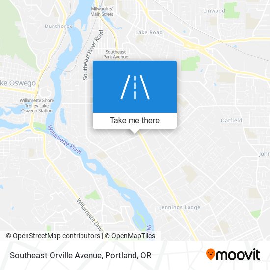 Mapa de Southeast Orville Avenue