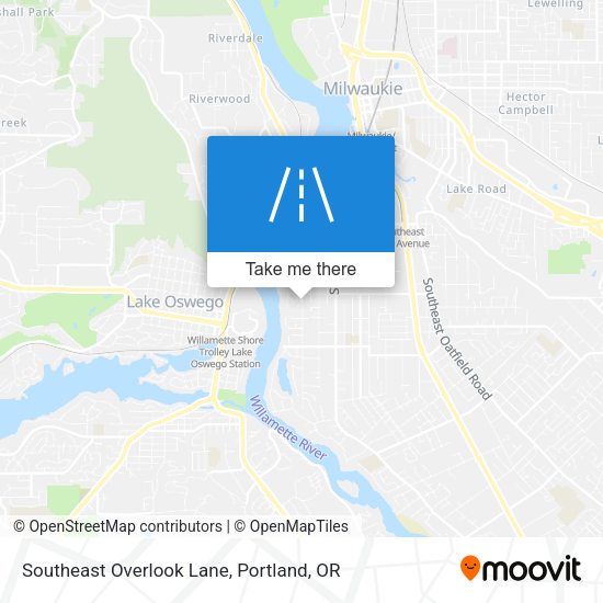 Southeast Overlook Lane map