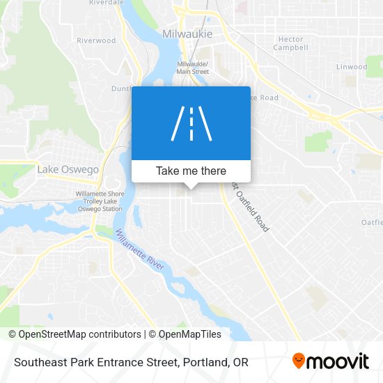 Mapa de Southeast Park Entrance Street