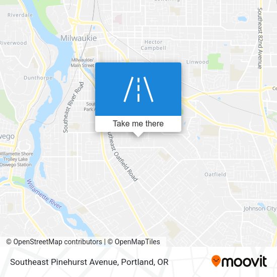 Southeast Pinehurst Avenue map