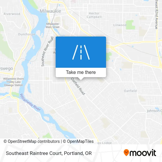 Southeast Raintree Court map