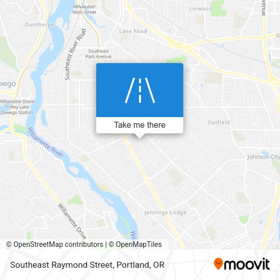 Southeast Raymond Street map