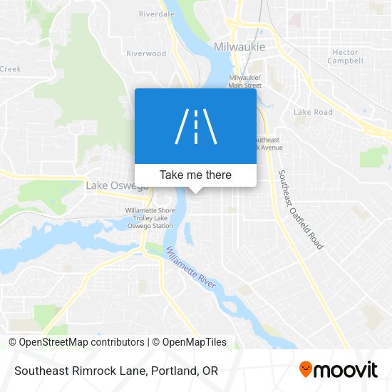 Southeast Rimrock Lane map