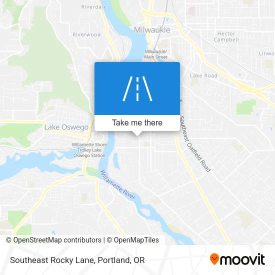 Southeast Rocky Lane map