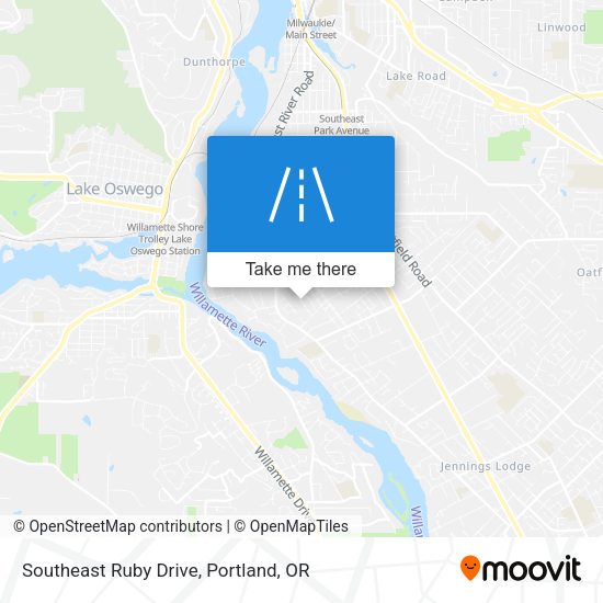 Southeast Ruby Drive map
