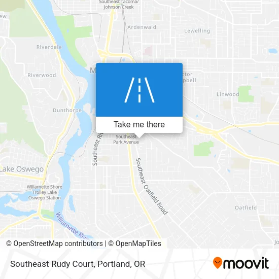 Southeast Rudy Court map