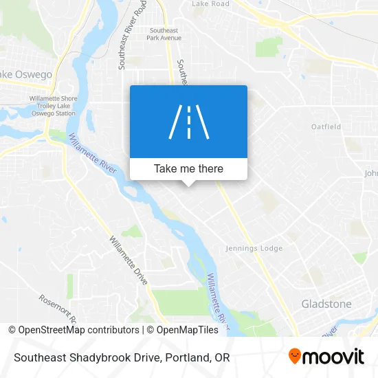 Southeast Shadybrook Drive map