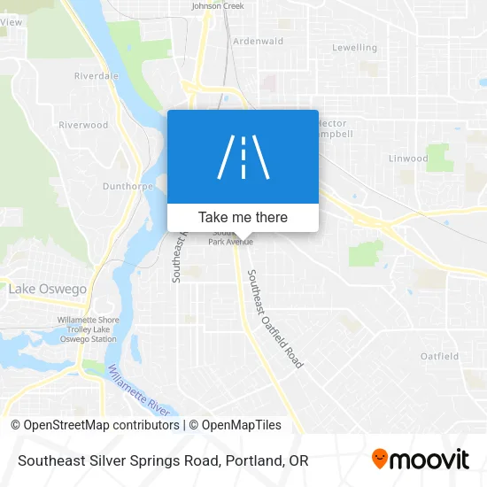 Southeast Silver Springs Road map