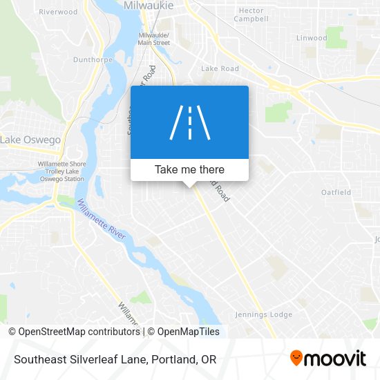 Mapa de Southeast Silverleaf Lane
