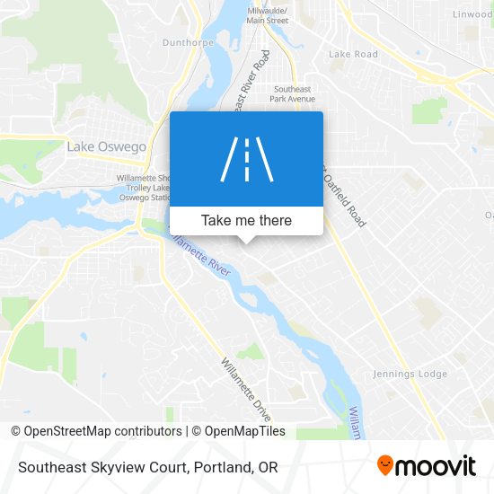 Southeast Skyview Court map