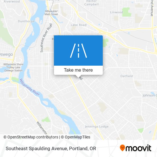 Mapa de Southeast Spaulding Avenue