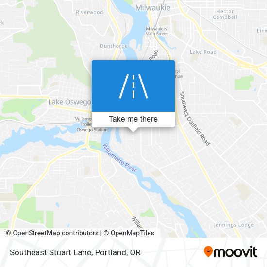 Southeast Stuart Lane map